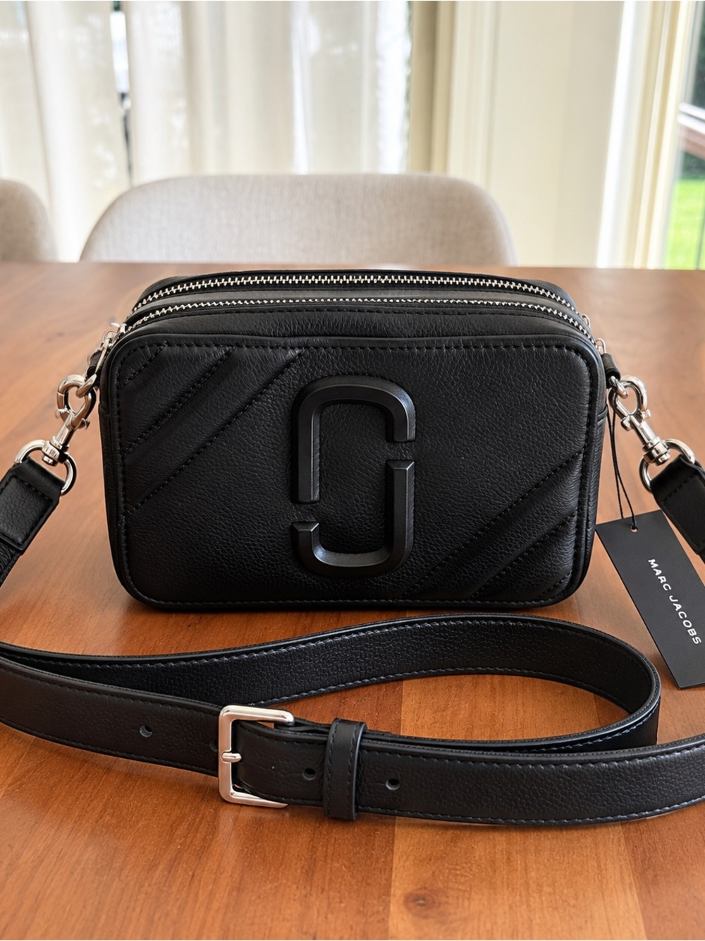 🖤✨ MARC JACOBS The Moto Shot 21 Black Leather Crossbody • NWT • DISCONTINUED